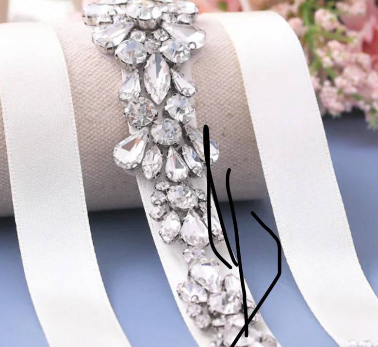 Delicate Rhinestones in Floral Arrangement