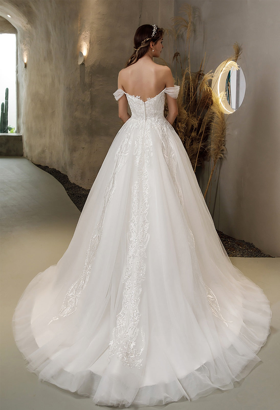 Florence 2526 | Lace Ball Gown Wedding Dress - Florence 2526 | J'Taime Bridal Swansea