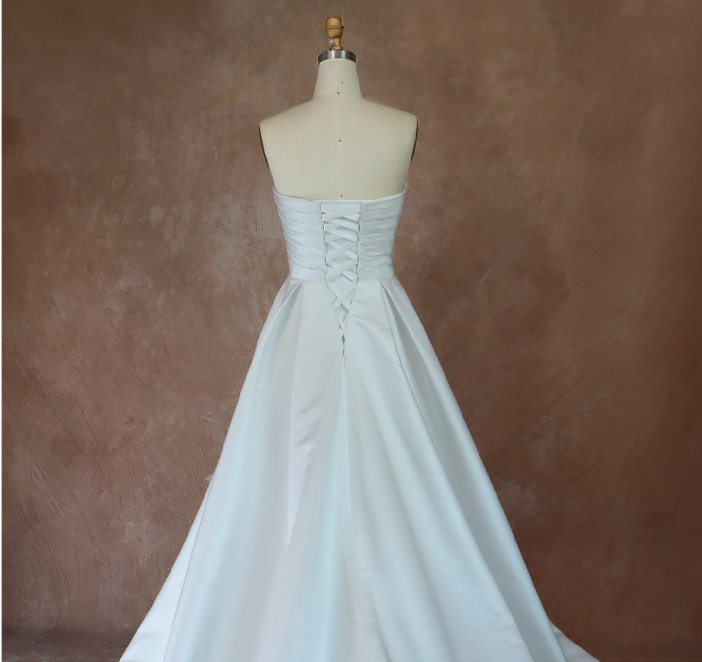 Strapless Satin Ballgown