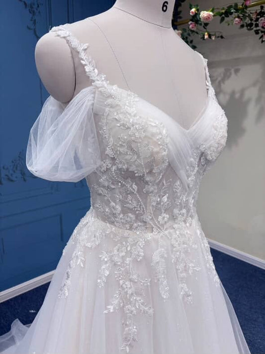 Lace Detailing - Off-Shoulder