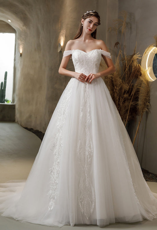 Florence 2526 | Lace Ball Gown Wedding Dress - Florence 2526 | J'Taime Bridal Swansea