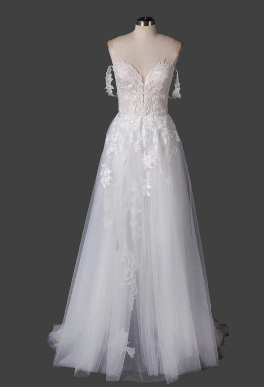 Lorelei 2466: Whimsical Bo-Ho A-line Beach Wedding Dress