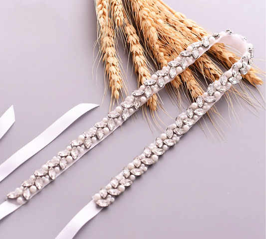 Linear Rhinestone Belt