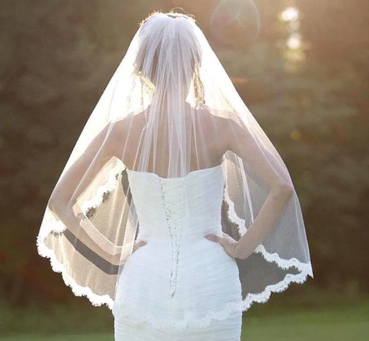 Eyelash Lace 90cm Veil