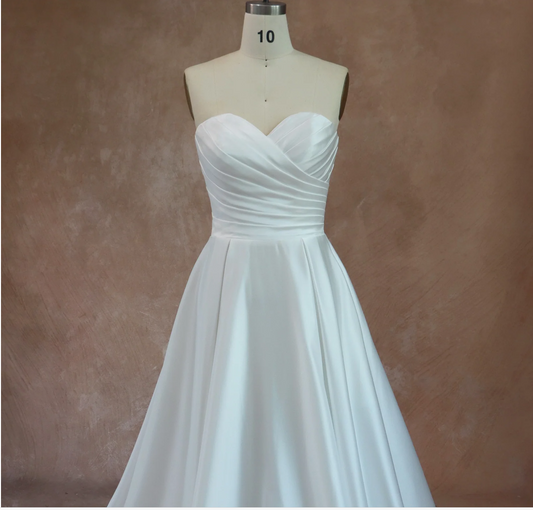 Strapless Satin Ballgown